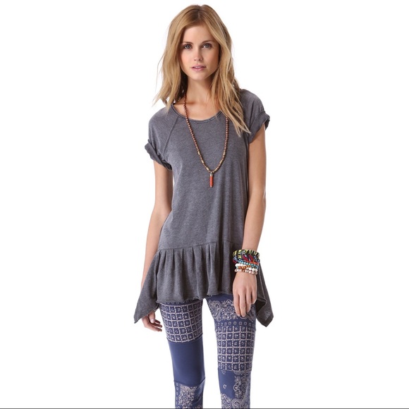 Free People Tops - Free People Candies Sweet Tee in Gunmetal